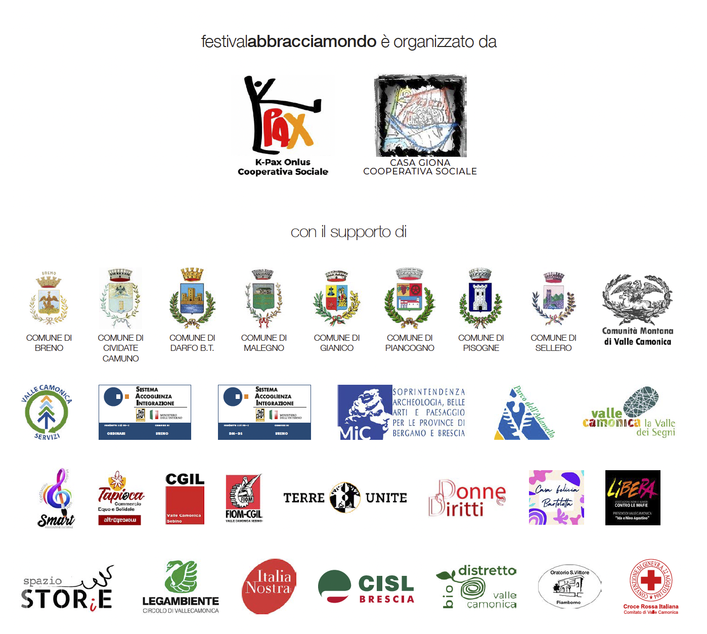 Sponsor Abbracciamondo Festival